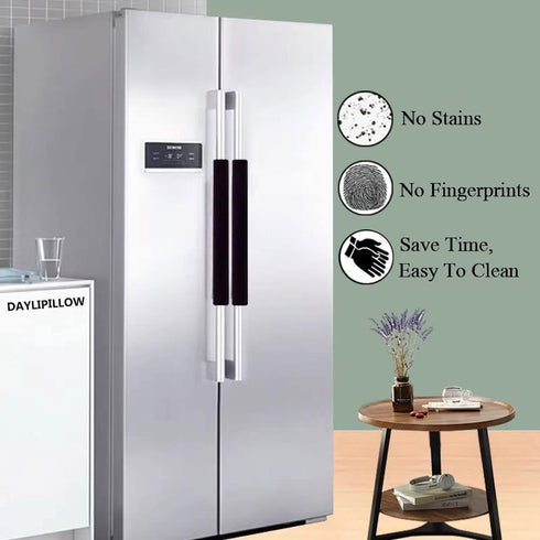 DAYLIPILLOW Refrigerator Handle Covers,Kitchen Appliance Handle Covers Set , Microwave Oven Fridge or Dishwasher Door Handle Protector
