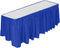 DecorRack Table Skirt, 29 in x 14 ft -BPA Free- Plastic Tableskirt, Disposable, Reusable, Rectangular Tablecloth Skirt, Royal Blue (1 Pack)...