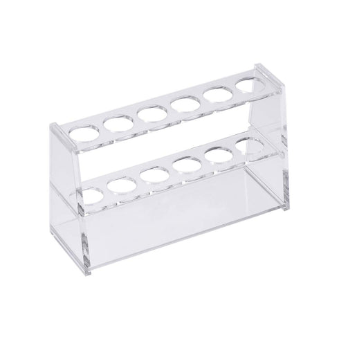 uxcell Acrylic Test Tube Holder Lab Stand Rack 6 Wells for 25ml Centrifuge Tubes Clear...