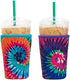 Baxendale Iced Coffee Sleeve Cups - 2 Pack - Neoprene Iced Coffee Sleeve - Medium 22-24oz (Tie Dye)...