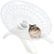 Hamster Wheel Hamster Flying Saucer Silent Exercise Wheel Running Wheel for Dwarf Hamsters Gerbil Mice Small Animals (White)...