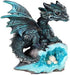 George S. Chen Imports Le Elegant 71581 Blue Medieval Baby Dragon with Crystal Egg Nest Decorative Figurine...