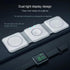 Wireless Charging Station: 3 in 1 Foldable Charging Station for iPhone, Wireless Charger for iPhone 15, 14, 13 Pro Max, Apple Watch & AirPods, Whi...