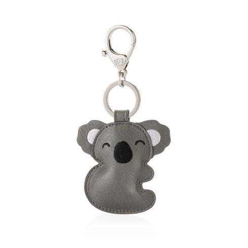 Itzy Ritzy Puffy Diaper Bag Charm, Purse Charm and Keychain; Vegan Leather Charm Features A Durable Hinged Clasp and Modern Puffy Design; Koala...