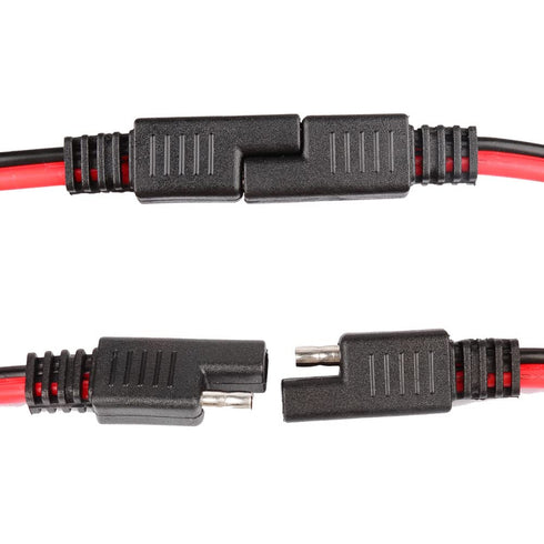 12 14 Gauge 2 Pin Quick Disconnect Audiopipe Polarized Wire Harness, Heavy Duty SAE Connector Bullet Lead Cable, SAE Power Automotive Extension Ca...