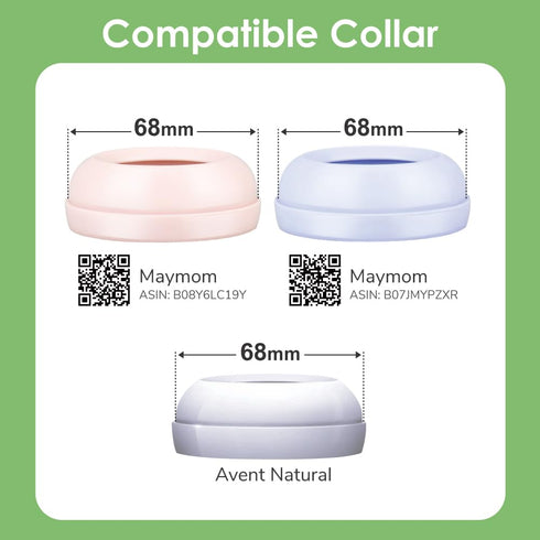 Maymom Dome Caps Compatible with Avent Natural PP Bottles or Natural Glass Bottles; Not for Classic Dome; Not Original Avent Replacement Parts...