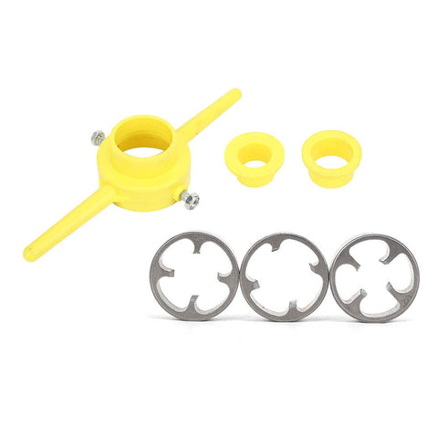 Pipe Threader Plumbing Tools Alloy + Plastic PVC Thread Tool Maker Pipe Npt Round Die Set Pipe Threader Plumbing Manual Hand Tool...