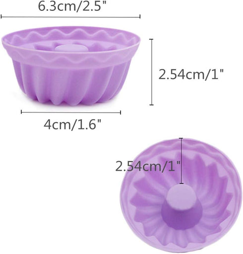 To encounter 24Pack Mini Silicone Baking Cups, Pumpkin Silicone Molds for Jelly, Nonstick Fancy Dessert Mold, Jello and Mini Cakes Molds...