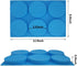 6-Cavity Large Cake Molds Silicone Round Disc Resin Coaster Mold Non-Stick Baking Molds, Mousse Cake Pan, French Dessert, Candy, Soap (Blue)...