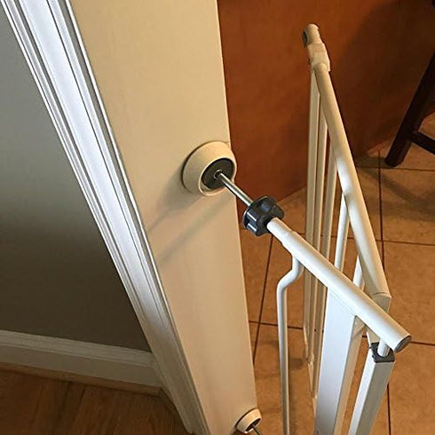 Vmaisi Baby Gate Wall Protector - Protect Walls from Pressure Mounted Pet Dog Gates, 4 Pack Black...