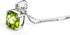 Michooyel 2ct Cushion Cut Peridot Pendant Necklace for Women Sterling Silver Gemstone August Birthstone Women's Necklace, 16-18 inch...