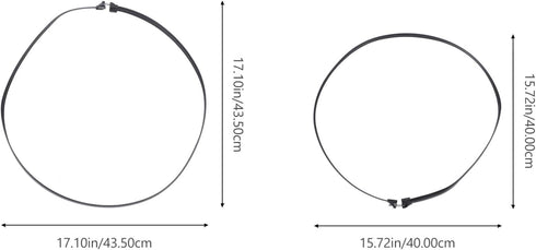 GANAZONO 2pcs Electric Fan Grille Retaining Ring Plastic Binding Hoop Table Fan Fixed Ring Standing Pedestal Fan Net Hoop Replacement for Electric...