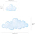 DECOWALL DS9-1702 Clouds Kids Wall Decals Wall Stickers Peel and Stick Removable Wall Stickers for Kids Nursery Bedroom Living Room...