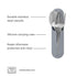W&P Porter Stainless Steel Utensils with Silicone Carrying Case | Blush | Spoon, Fork & Knife for Meals on the Go | Portable and Compact Set...