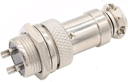 Aviation Plug Connector 10 Pairs Male Female Panel Metal Wire Connector 16mm Socket (2 Pins 10-Pack)......