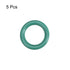 uxcell Fluorine Rubber O-Rings, 12mm OD 7.2mm ID 2.4mm Width FKM Seal Gasket for Machinery Plumbing, Green, Pack of 5...