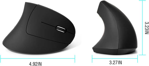 Ergonomic Mouse, 2.4G Vertical Mouse, Photoelectric Wireless Mouse, 800/1200/1600 DPI, 6 Buttons, Suitable for Laptops, Desktops, PC, Computers - ...