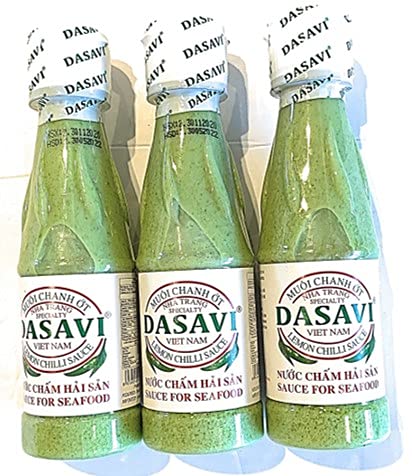 Dasavi Lemon Chilli Sauce for Seafood | Vietnamese Chili Sauce | Muoi Chanh Ot, Nuoc Cham Hai San - 9.2 oz (3 pack)...
