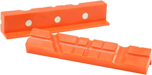 POWERTEC 71107 6" Magnetic Vise Jaw Pads, Soft Vise Jaws for Bench Vise, Milling Vise and Drill Press Vise, Woodworking Vise Tools for Workbench, ...