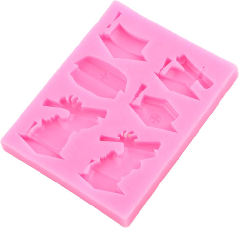 Nurse Graduation Themed Fondant Molds Doctor Nurse Grad Hat Silicone Mold for DIY Cake Decoration Cupcake Topper Chocolate Candy Gum Paste Polymer...