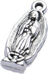 VIDRIO Pack of 80 Lady Guadalupe Pendants Silver Craft Supplies for Jewelry Making Tibetan Accessories for Bracelets Necklace DIY...
