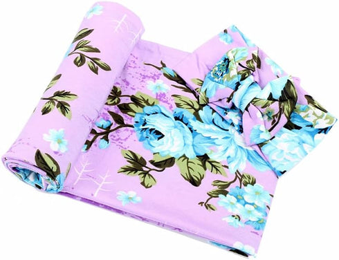 Galabloomer Newborn Baby Sleep Receiving Blanket and Bow Headband Set Baby Swaddle Blanket...