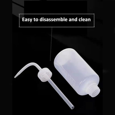 250ML 2PC Plastic Squeeze Bottle Safety Rinse Bottle Wash Bottle Squeeze Watering Can Water Squirt Irrigation Bottle Tattoo Wash Bottle 250ML Medi...