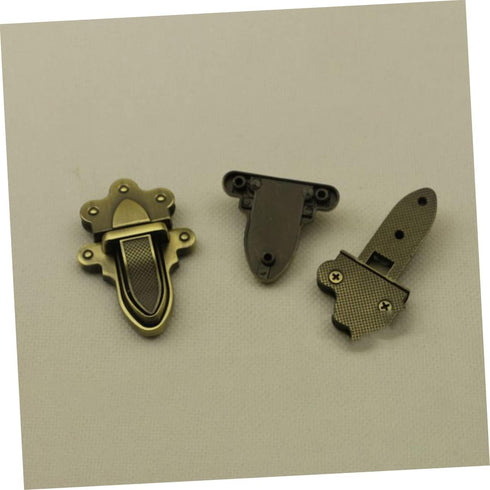 EXCEART 4pcs Luggage Accessories Lock Purse Closures for Bag Making Hardware Bag Clasp Accessories Replacement Bag Lock DIY Handbag Buckle Metal P...