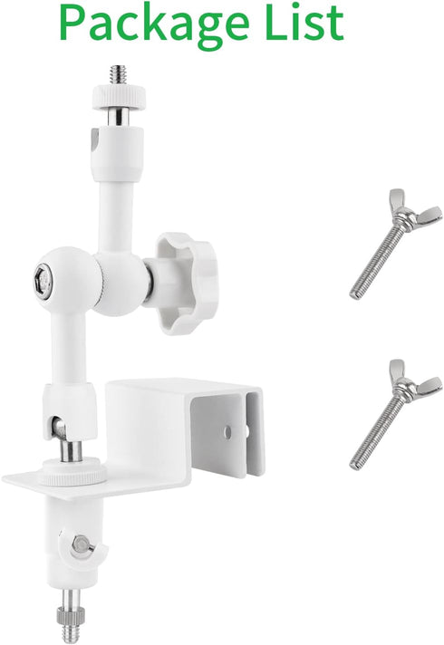 ALERTCAM 2-in-1 Weatherproof Gutter Mount for Arlo Solar Panel and Arlo Pro/Arlo Pro 2/Arlo Pro 3/Arlo Pro 4/Arlo Ulra Security Camera, Perfect An...