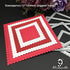 Alinacutle 5/PK Square Scallop Border Nesting Frame Die Cut, Classic Nesting Frames for Card Background, Paper Craft Die-Cuts, Scrapbooking Cuttin...