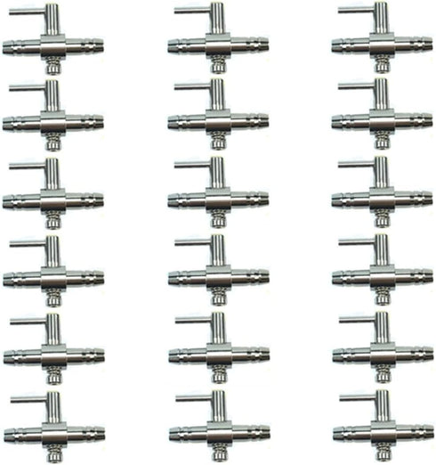 Aquarium Fish Tank Air Flow Control Lever Pump Single Way Valve, 18Pcs...