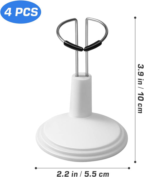 TOYANDONA 4 Pcs Action Figure Stand, Doll Stands Display Holder, Adjustable Doll Bracket Support for 6-8 Inches Dolls, Creative Bear Stand for Hom...