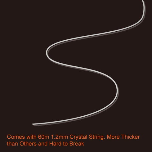 Paxcoo 1.2mm Elastic Stretch String Cord for Jewelry Making Bracelet Beading Thread...