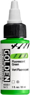 GOLDEN High Flow Acrylics, Fluorescent Green, 1 fl. oz. / 30 ml Bottle...
