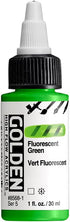 GOLDEN High Flow Acrylics, Fluorescent Green, 1 fl. oz. / 30 ml Bottle...