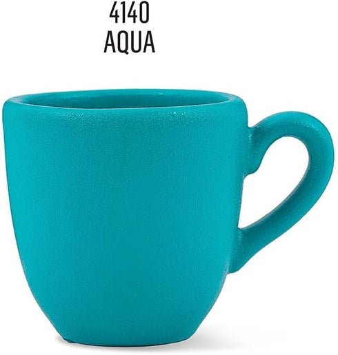 FolkArt Enamel Glass & Ceramic Paint in Assorted Colors (2 oz), 4140, Aqua...