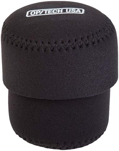 OP/TECH USA 7801032 Fold-Over Neoprene Lens Pouch – Durable Camera Lens Case with No-Lose Lid – 253 (Black)...