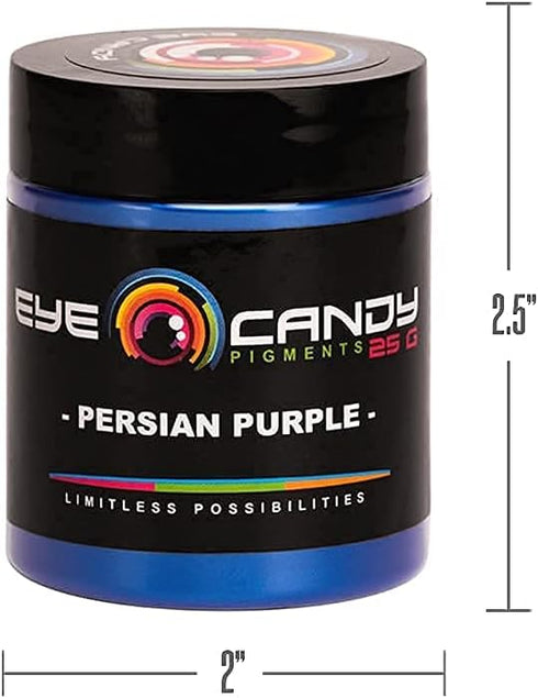 Eye Candy Pigments Premium Purple Mica Powder - Persian Purple (25gr) - for Epoxy, Resin, Soap, Paint, Woodworking, Acrylic Pouring, Bath Bombs, F...