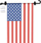 Wall Garden Flag Stand Holder Pole with 2 Stoppers for 12 x 18 Outside Small Flags Décor, One Piece Wall Mounted Metal Garden Flag Scroll Hanger f...
