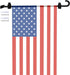 Wall Garden Flag Stand Holder Pole with 2 Stoppers for 12 x 18 Outside Small Flags Décor, One Piece Wall Mounted Metal Garden Flag Scroll Hanger f...