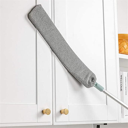 Dust Cleaner Microfiber Duster, Gap Dust Cleaning Artifact with Extension Pole & Bendable Head, Washable Extendable Gap Dusters for Sofa Bed Furni...