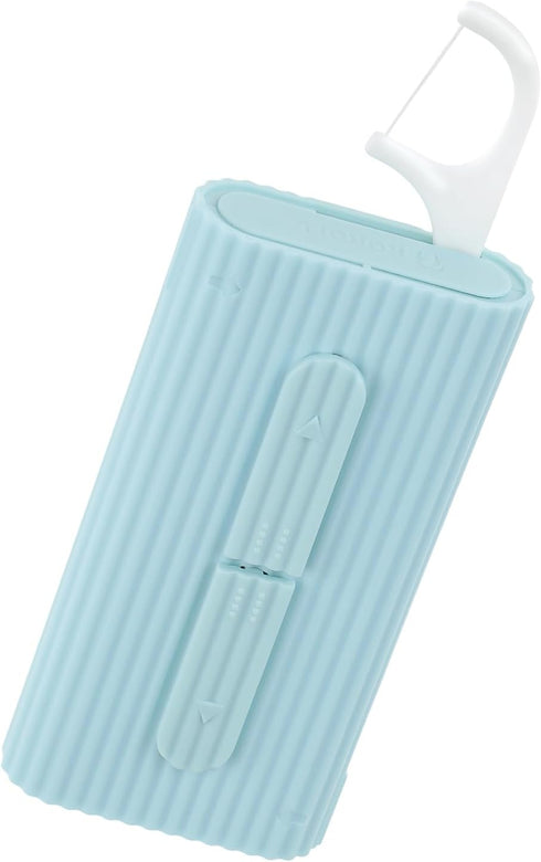 Portable Dental Floss Case Automatic Dental Floss Pick Organizer Case Travel Flosser Dispenser Storage Case Refillable Holder Boxes with 10 Floss ...