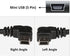 3M USB A to Mini B USB Cable 90 Degree Data Sync Charge Cord with 5 pcs Wiring Clips for Nextbase Dash Cam Car GPS Navigator DVR Digital Camera (R...