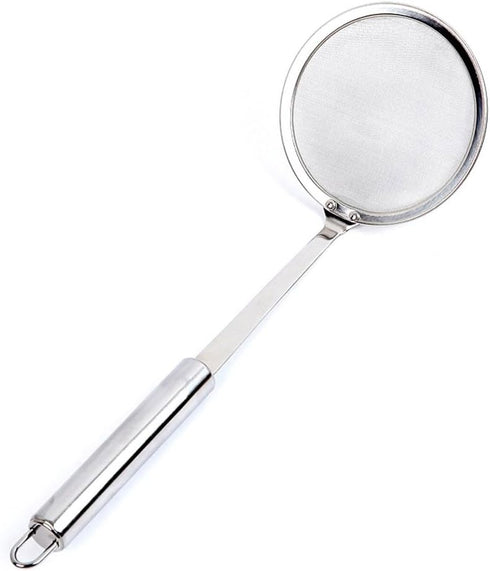 Hot Pot Fat Skimmer Spoon - Stainless Steel Fine Mesh Strainer for Skimming Grease and Foam...