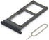 MMOBIEL Dual SIM Card Slot Tray Holder Replacement Compatible with Samsung Galaxy S8 / S8 Plus 2017 - Incl. Rubber Gasket and Sim Pin - Black......