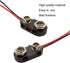 (Pack of 5 22AGW Wires I-Type 9V Battery Connector, 9 Volt Battery Clip, 9V Battery Clip Connector with 22agw Wire and Hard Buckle Plastic Housing...
