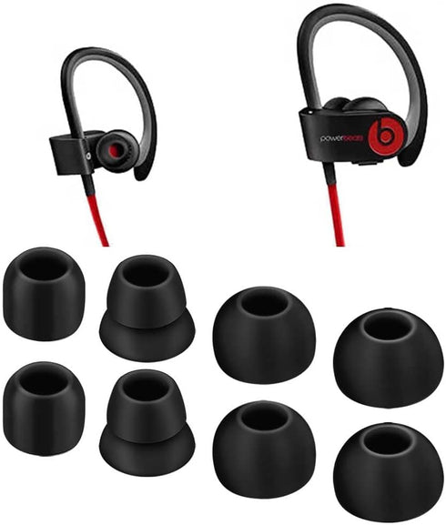 Replacement Eartips for dre Powerbeats 2 Powerbeats 3 Wireless Beats by dre Headphones Silicone Earbuds Eartips Buds Set...