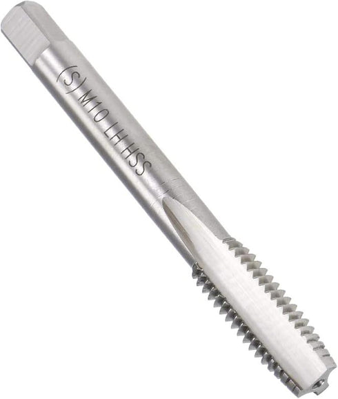 Metric Machine Tap Left Hand for Drilling Tapping Cutting on Soft Metal Aluminum Plate and Iron H2 3 Flutes High Speed Steel Screw Thread Taps Tap...