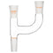 XCD Claisen Distillation Adapter, 3-Way Claisen Distillation Adapter with 24/40 Joints Lab Connecting Adapter...