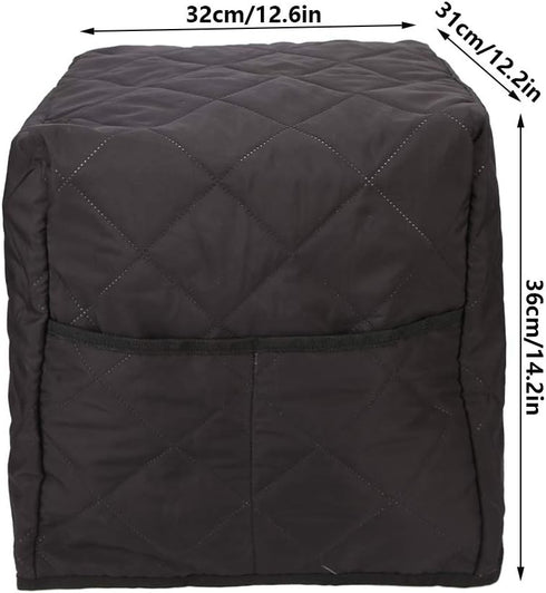 Coffee Maker Cover 12.6x12.2x14.2 Inches, Clip Cotton Polyester Quilted Dust Cover for Protect your Coffee Machine or Kitchen Small Appliances...